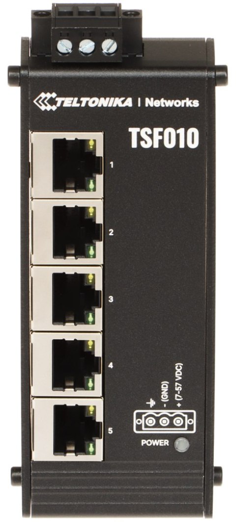 SWITCH PRZEMYSŁOWY TSF010 5-PORTOWY Teltonika SWITCH PRZEMYSŁOWY TSF010 5-PORTOWY Teltonika