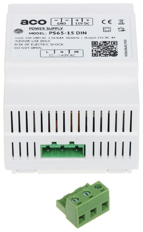 ZASILACZ IMPULSOWY PS65-15-DIN ACO ZASILACZ IMPULSOWY PS65-15-DIN ACO
