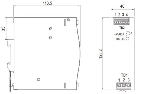 ZASILACZ IMPULSOWY EDR-120-24 MEAN WELL ZASILACZ IMPULSOWY EDR-120-24 MEAN WELL