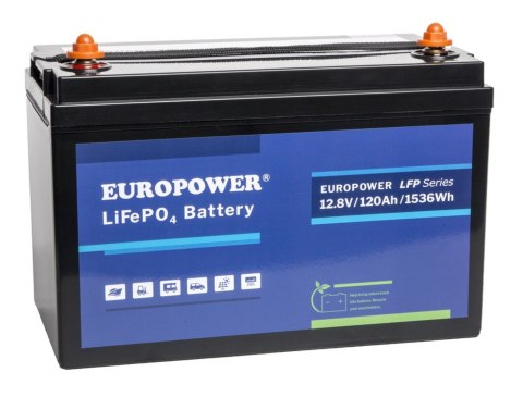 AKUMULATOR 12.8V/120AH/LIFEPO4-EP EUROPOWER AKUMULATOR 12.8V/120AH/LIFEPO4-EP EUROPOWER