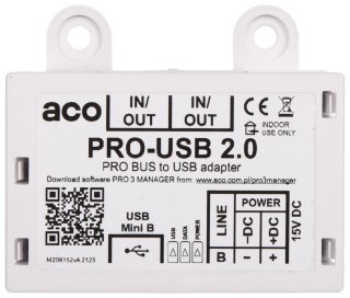 INTERFEJS PROGRAMOWANIA DOMOFONÓW PRO-USB/2.0 ACO