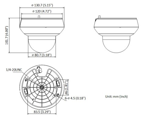 KAMERA IP SZYBKOOBROTOWA DS-2DE2A404IW-DE3(C0)(S6)(C) - 3.7 Mpx 2.8 ... 12 mm Hikvision