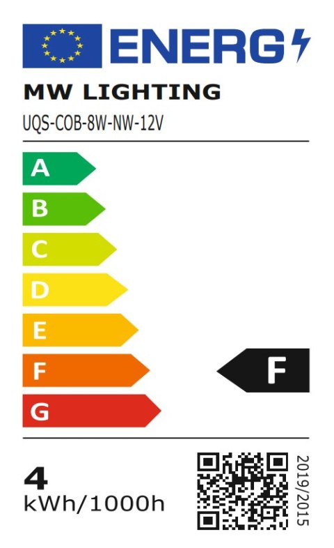 TAŚMA LED LED-COB-12V/8W-NW/5M - 4000 K MW Lighting TAŚMA LED LED-COB-12V/8W-NW/5M - 4000 K MW Lighting