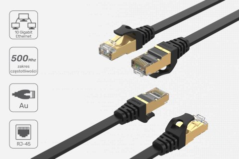 Unitek Kabel sieciowy płaski Ethernet Cat.7 5m