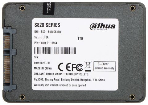 DYSK SSD SSD-S820GS1TB 1 TB 2.5 " DAHUA DYSK SSD SSD-S820GS1TB 1 TB 2.5 " DAHUA