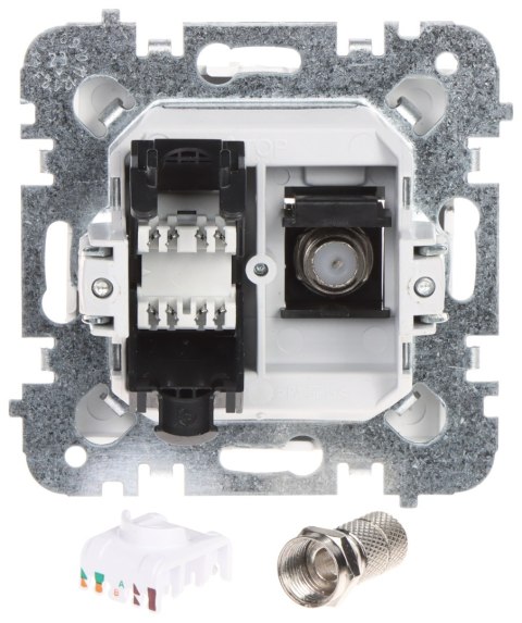 GNIAZDO KOŃCOWE SANTRA/4190-10/EPN TYP F + RJ45 Elektro-Plast GNIAZDO KOŃCOWE SANTRA/4190-10/EPN TYP F + RJ45 Elektro-Plast