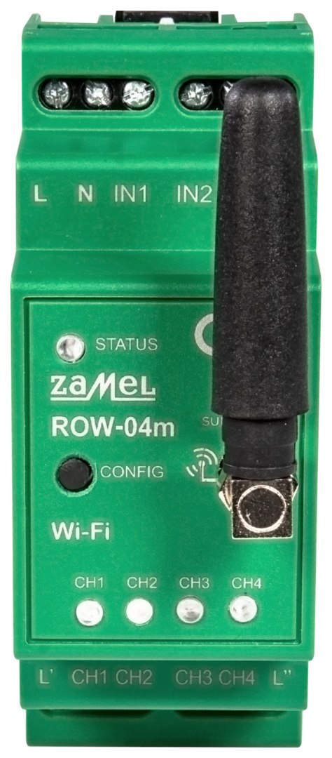 INTELIGENTNY PRZEŁĄCZNIK ROW-04M Wi-Fi SUPLA ZAMEL INTELIGENTNY PRZEŁĄCZNIK ROW-04M Wi-Fi SUPLA ZAMEL