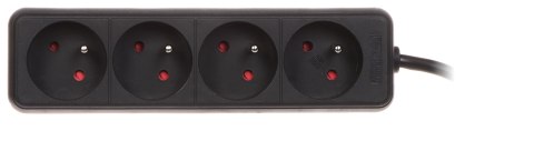 LISTWA ZASILAJĄCA PR-1.5M-4G/B (4 GNIAZDA) 1.3 m LISTWA ZASILAJĄCA PR-1.5M-4G/B (4 GNIAZDA) 1.3 m