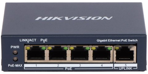SWITCH POE DS-3E0505P-E 4-PORTOWY Hikvision