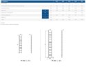 DRABINA ALUMINIOWA OPIERALNA 300CM 10 SZCZEBLI DRABEX