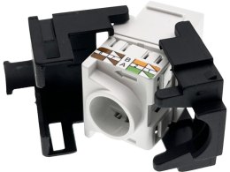 Gniazdo keystone UTP kat.6 RJ45 beznarzędziowe nieekranowne Q-LANTEC