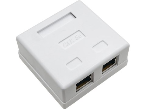 Gniazdo natynkowe STP kat.5e 2xRJ45 ALANTEC Gniazdo natynkowe STP kat.5e 2xRJ45 ALANTEC