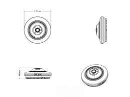 Kamera IP fisheye PTZ, 6 Mpx, IK10, 1.6mm AVIZIO BASIC