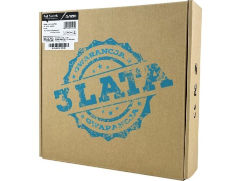 Niezarządzalny przełącznik (switch) 6xRJ45 - 4 porty RJ45 PoE+ 1Gb/s + 2 porty RJ45 Uplink 1Gb/s (budżet mocy 60W) AVIZIO Niezarządzalny przełącznik (switch) 6xRJ45 - 4 porty RJ45 PoE+ 1Gb/s + 2 porty RJ45 Uplink 1Gb/s (budżet mocy 60W) AVIZIO