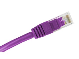 Patch-cord ALANTEC kat.6A U/UTP fioletowy 5m LSOH