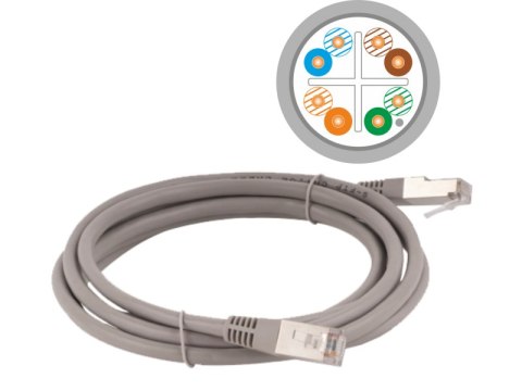 Patch-cord F/UTP kat.6 PVC 3.0m ALANTEC Patch-cord F/UTP kat.6 PVC 3.0m ALANTEC