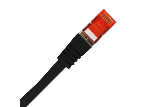 Patch-cord S/FTP kat.6A LSOH 1.0m czarny ALANTEC Patch-cord S/FTP kat.6A LSOH 1.0m czarny ALANTEC