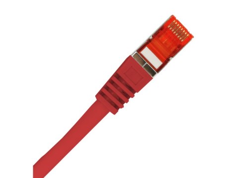 Patch-cord S/FTP kat.6A LSOH 3.0m czerwony ALANTEC