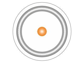 Przewód koncentryczny trishield RG6 75 Om, 1.02/4.55/6.86 PVC Eca - długość odcinka 100m ALANTEC