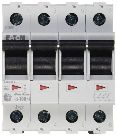 ROZŁĄCZNIK IZOLACYJNY HIS-100/4 TRÓJFAZOWY 100 A EATON