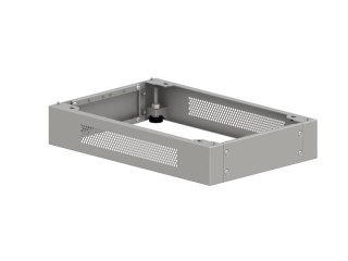 Cokół uniwersalny do szaf wiszących 19" regulowany szer. 600 x głęb. 400, 500, 600 mm, kolor szary ALANTEC