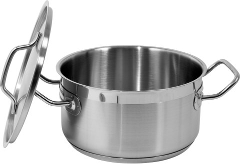 GARNEK NISKI Z POKRYWKĄ ZE STALI NIERDZEWNEJ 20X10,5 CM 3,3L YATO GASTRO GARNEK NISKI Z POKRYWKĄ ZE STALI NIERDZEWNEJ 20X10,5 CM 3,3L YATO GASTRO