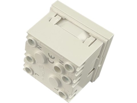 Gniazdo elektryczne 45x45, białe - 2P+Z ALANTEC Gniazdo elektryczne 45x45, białe - 2P+Z ALANTEC