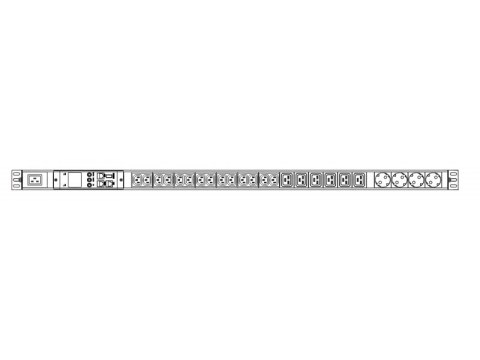 Listwa zasilająca SMART 42U 1f - 14 x IEC C13 + 6 x IEC C19 + 4 x CEE 7/5, monitoring środowiskowy i energii AVIZIO POWER Listwa zasilająca SMART 42U 1f - 14 x IEC C13 + 6 x IEC C19 + 4 x CEE 7/5, monitoring środowiskowy i energii AVIZIO POWER