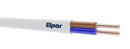PRZEWÓD YDYP 2X1,5 BIAŁY 450/750V ELPAR
