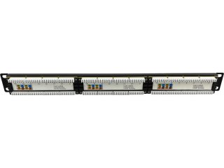 Patch panel 1U/19 cali UTP nieekranowany 24 porty kat. 6 złącza LSA Q-LANTEC