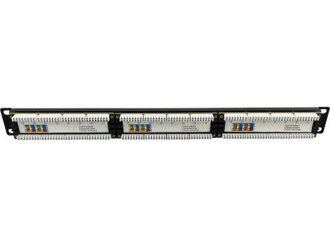 Patch panel 1U/19 cali UTP nieekranowany 24 porty kat. 6 złącza LSA Q-LANTEC Patch panel 1U/19 cali UTP nieekranowany 24 porty kat. 6 złącza LSA Q-LANTEC