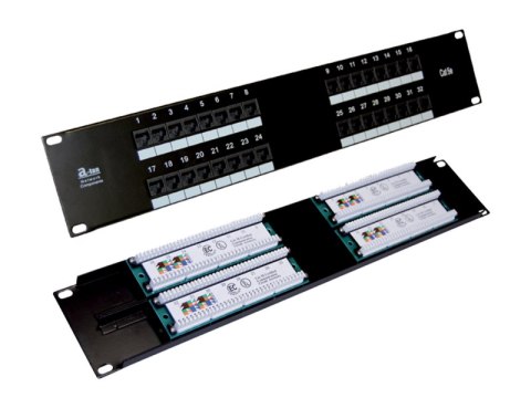 Patch panel UTP kat.5e 32 porty LSA 2U ALANTEC Patch panel UTP kat.5e 32 porty LSA 2U ALANTEC
