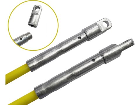 Pilot do przeciągania kabli z włókna szklanego FRP Ø13mm, 200m z kółkami Q-LANTEC Pilot do przeciągania kabli z włókna szklanego FRP Ø13mm, 200m z kółkami Q-LANTEC
