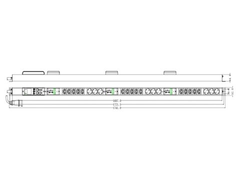 Zarządzalna listwa zasilająca 42U 3f - 15 x IEC C13 + 9 x CEE 7/5, zapewnia pełną kontrolę i zarządzanie zasobami sprzętowymi AV Zarządzalna listwa zasilająca 42U 3f - 15 x IEC C13 + 9 x CEE 7/5, zapewnia pełną kontrolę i zarządzanie zasobami sprzętowymi AV
