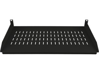 Półka stała 19" 1U głęb. 250mm, czarna, 2 punkty mocowania ALANTEC
