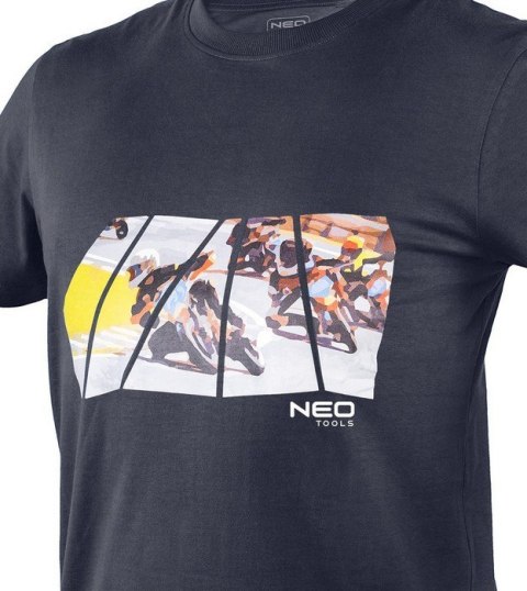 T-SHIRT Z NADRUKIEM MOTOR ROZMIAR M NEO T-SHIRT Z NADRUKIEM MOTOR ROZMIAR M NEO
