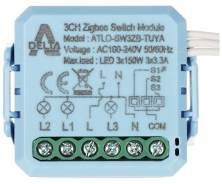 INTELIGENTNY PRZEŁĄCZNIK ATLO-SW3ZB-TUYA ZigBee, Tuya Smart