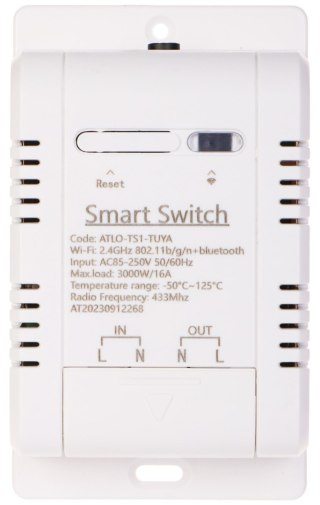 INTELIGENTNY PRZEŁĄCZNIK Z POMIAREM TEMPERATURY ATLO-TS1-TUYA Wi-Fi, Tuya Smart
