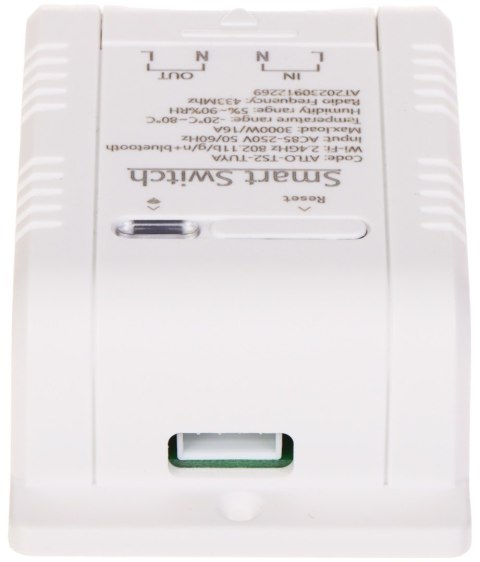 INTELIGENTNY PRZEŁĄCZNIK Z POMIAREM TEMPERATURY I WILGOTNOŚCI ATLO-TS2-TUYA Wi-Fi, Tuya Smart INTELIGENTNY PRZEŁĄCZNIK Z POMIAREM TEMPERATURY I WILGOTNOŚCI ATLO-TS2-TUYA Wi-Fi, Tuya Smart