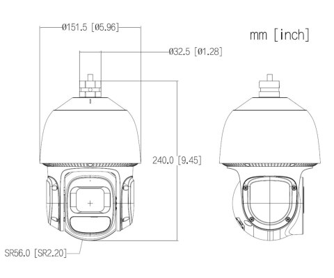 KAMERA IP OBROTOWA ZEWNĘTRZNA SD3D416NB-GNY WizSense - 4 Mpx 5 ... 80 mm DAHUA KAMERA IP OBROTOWA ZEWNĘTRZNA SD3D416NB-GNY WizSense - 4 Mpx 5 ... 80 mm DAHUA