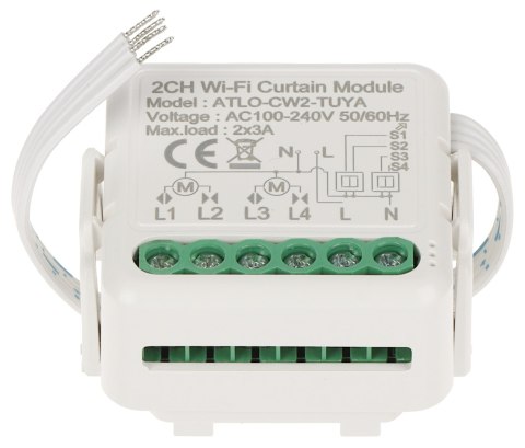 PODWÓJNY INTELIGENTNY STEROWNIK ROLET ATLO-CW2-TUYA Wi-Fi, Tuya Smart PODWÓJNY INTELIGENTNY STEROWNIK ROLET ATLO-CW2-TUYA Wi-Fi, Tuya Smart