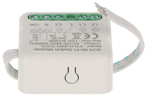POTRÓJNY INTELIGENTNY STEROWNIK OŚWIETLENIA LED ATLO-SW3-TUYA Wi-Fi, Tuya Smart POTRÓJNY INTELIGENTNY STEROWNIK OŚWIETLENIA LED ATLO-SW3-TUYA Wi-Fi, Tuya Smart
