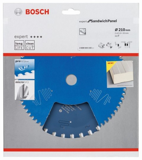TARCZA PILARSKA EXPERT FOR SANDWICH PANEL 210*30MM 2*36T BOSCH TARCZA PILARSKA EXPERT FOR SANDWICH PANEL 210*30MM 2*36T BOSCH