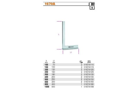KĄTOWNIK POWIERZCHNIOWY ZE STOPKĄ 100MM BETA KĄTOWNIK POWIERZCHNIOWY ZE STOPKĄ 100MM BETA