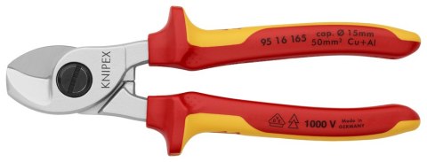 NOŻYCE DO KABLI IZOLOWANE 1000V 165MM KNIPEX NOŻYCE DO KABLI IZOLOWANE 1000V 165MM KNIPEX