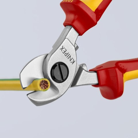 NOŻYCE DO KABLI IZOLOWANE 1000V 165MM KNIPEX NOŻYCE DO KABLI IZOLOWANE 1000V 165MM KNIPEX