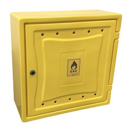 OSŁONA LICZNIKA GAZU Z TWORZYWA 250*600*600MM BEZ PLEC.ŻÓŁTA UN