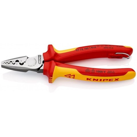 SZCZYPCE DO ZAGNIATANIA TULEJEK KABLOWYCH 180MM KNIPEX SZCZYPCE DO ZAGNIATANIA TULEJEK KABLOWYCH 180MM KNIPEX