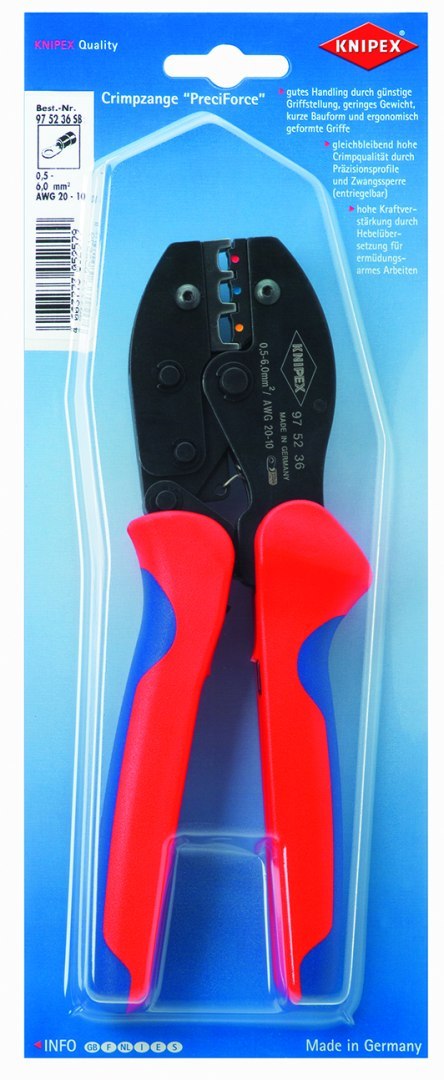 SZCZYPCE PRECIFORCE DO ZGNIATANIA 0,5 - 6,0 MM2 KNIPEX SZCZYPCE PRECIFORCE DO ZGNIATANIA 0,5 - 6,0 MM2 KNIPEX