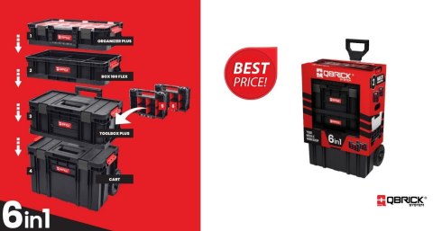 ZESTAW QBRICK SYSTEM TWO CART 6IN1 QBRICK ZESTAW QBRICK SYSTEM TWO CART 6IN1 QBRICK